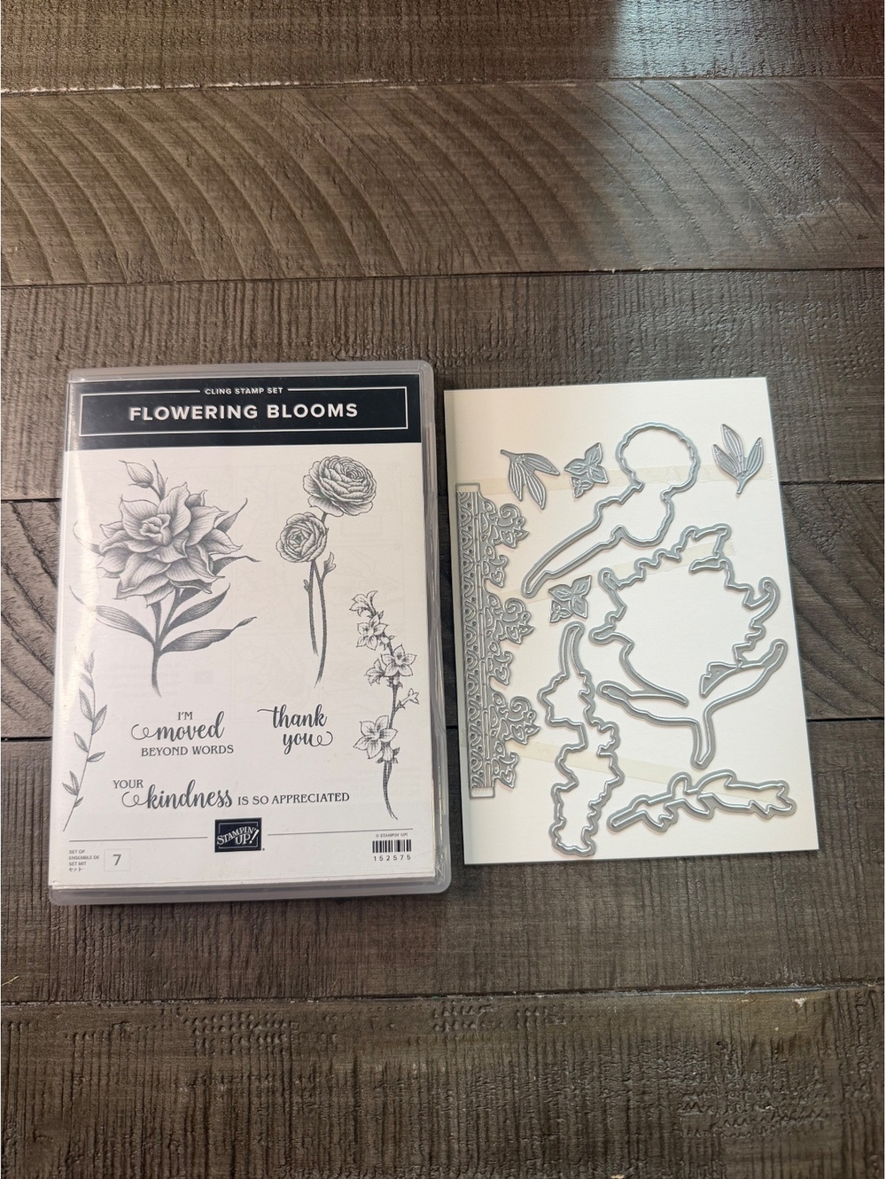 Stampin’ Up Flowering Blooms stamp set and Flowering Dies die cut set